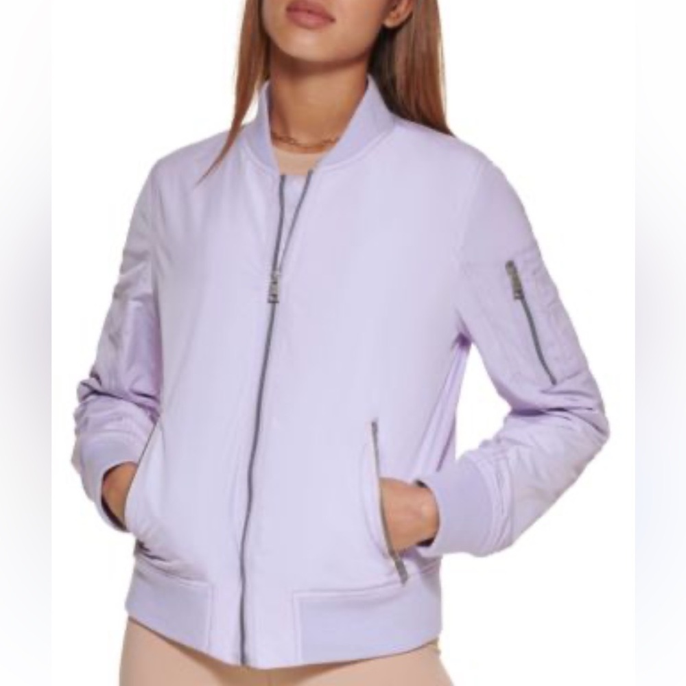 Levi's Women's Bomber Jacket - Soft Lavender size Medium